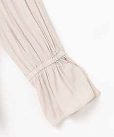 組曲 L 【WEB限定】ギャザーライトデシン ブラウス