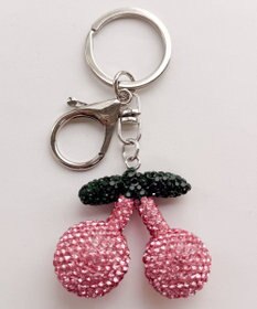 WEGO キラキラチェリーキーホルダー