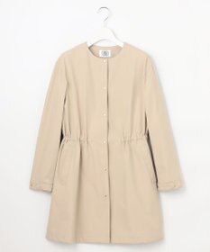 J.PRESS LADIES 【洗える・撥水】ドライツイルストレッチ ノーカラー コート