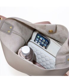 UNBILLION カシュカシュ cachecache / シボフェイクレザーソフトホーボーバッグ