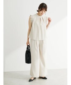 Green Parks ・ＥＬＥＮＣＡＲＥ　ＤＵＥ　リネンライクレースブラウス