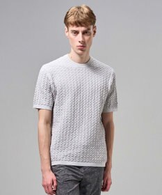 JOSEPH HOMME ドライコットンリンクス　半袖クルーネックニット