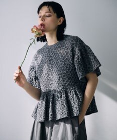 自由区 【カトリエムブーケ】Une forme bosselee ギャザーディテールフェミニンプルオーバー