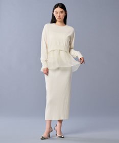 uncrave ウール ナイロン ペプラム ニット（uncrave STANDARD）