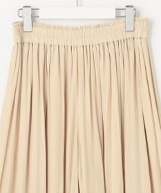 自由区 【セットアップ可/洗える】ブライトサテンライト ギャザーパンツ