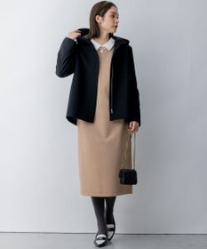 組曲 2WAYショートビーバー フーテッドコート