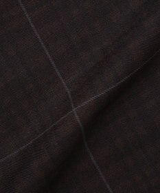 J.PRESS LADIES L T/W ミルドチェック＆千鳥 セミ ワイド パンツ
