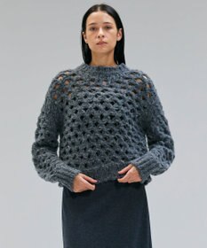 BEIGE， KOKOMO / ウールアルパカメッシュニット Md.Gray