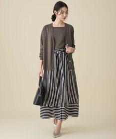 自由区 L ペーパーコットンスクエアネックニット プルオーバー