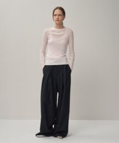 ATON TENCEL SILK CIRCULER RIB | クルー＆タンクレイヤード