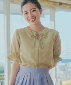 Tiaclasse シアーシャーリング2WAYブラウス