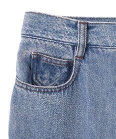 BEIGE， 【洗える・SPRiNG 3月号掲載】FICUS / デニムワイドストレートパンツ