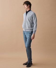 JOSEPH ABBOUD 【イタリア糸×エコ素材・通気性・軽量】スラブギマ×和紙 ニット ブルゾン