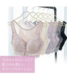 BRADELIS New York 【BRADELIS NewYork peace ブラデリス】すらっと細みえフロントファスナーブラ24 脇高設計ですっきり ブラジャー 補正ブラ  小さく見せるブラ DB124201