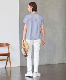 自由区 【XSサイズあり/洗える】ビンテージサテン ブラウス