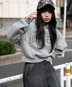 WEGO グラフィックショートプルパーカー