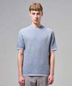 JOSEPH HOMME ドライコットンリンクス　半袖クルーネックニット
