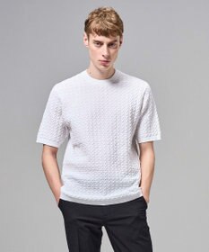 JOSEPH HOMME ドライコットンリンクス　半袖クルーネックニット
