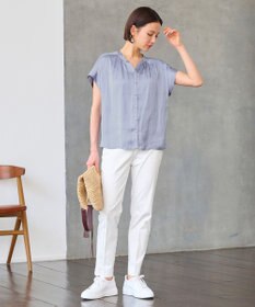 自由区 【XSサイズあり/洗える】ビンテージサテン ブラウス