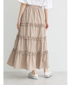 earth music&ecology ミニフリルボリュームスカート