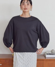 AMERICAN HOLIC 接触冷感7分袖タックスリーブカットプルオーバー