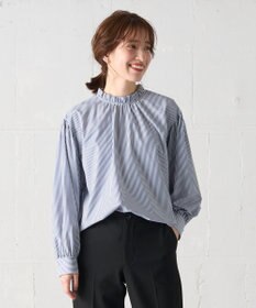 ANY L 【UVカット/抗菌防臭/速乾】エニィファンクション　フリルモックブラウス