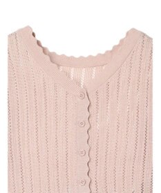 earth music&ecology ２点ＳＥＴ透かし編みカーディガン＋裾フレアスカート