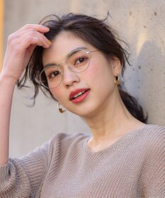 ANY 【WEB限定】メタルフープモチーフピアス(両耳用)