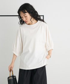 CRAFT STANDARD BOUTIQUE 接触冷感/UVカット スクエアボリュームスリーブプルオーバー