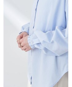 earth music&ecology Ｔ／Ｃ　スタンドフリルブラウス