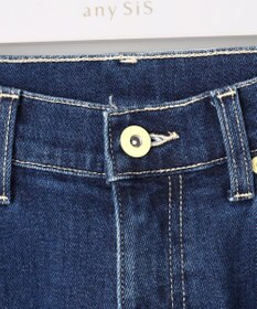 ANY SIS L 【美Denimシリーズ】センタープレスセミフレア デニム
