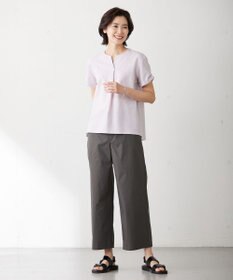 J.PRESS LADIES S 【洗える】ウェザーバイオエアフロー ワイド パンツ