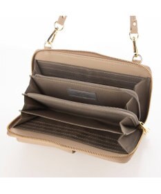 UNBILLION カシュカシュ cachecache / リールキー付きウォレットショルダーバッグ