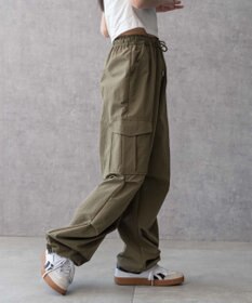 WEGO 【ウエストゴム】イージーパラシュートカーゴパンツ