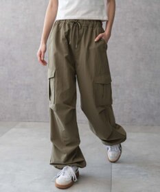 WEGO 【ウエストゴム】イージーパラシュートカーゴパンツ