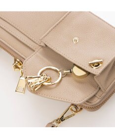 UNBILLION カシュカシュ cachecache / リールキー付きウォレットショルダーバッグ