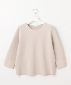 自由区 L 【アンサンブル対応・洗える】レーヨンストレッチ7分袖 ニット