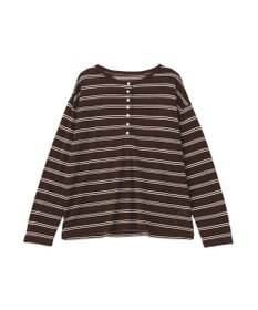CRAFT STANDARD BOUTIQUE シアーボーダーヘンリーネックロンT