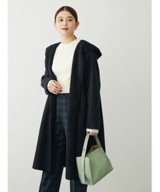 Green Parks フード付き裏ボアロングコーディガン