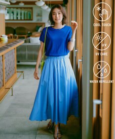 UNFILO L FINE MOVE タックフレアスカート