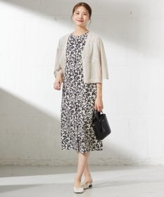 J.PRESS LADIES 【洗える】ボタニカルプリント ワンピース