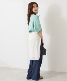 AMERICAN HOLIC 【WEB限定】ピグメント5分袖ロゴプルオーバー