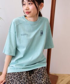 AMERICAN HOLIC 【WEB限定】ピグメント5分袖ロゴプルオーバー