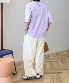 AMERICAN HOLIC 【WEB限定】ピグメント5分袖ロゴプルオーバー