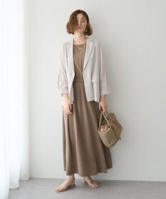 YECCA VECCA 【接触冷感】カットノースリーブワンピース