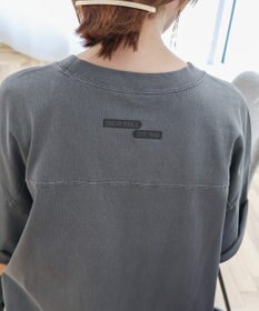 AMERICAN HOLIC 【WEB限定】ピグメント5分袖ロゴプルオーバー