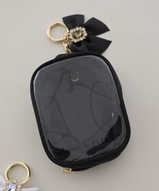 Maison de FLEUR ビジューリボンクリアポーチS