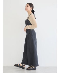 earth music&ecology ダブルベルトデザインワイドパンツ