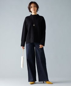 自由区 S 【洗える】365DENIMワイドストレート パンツ