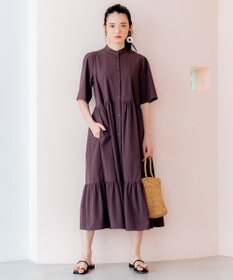 組曲 【弱撥水機能・UVケア】ライトナイロンストレッチ ワンピース
